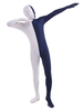 Costumes complets du corps Dark Navy Lycra Spandex Deux tons Déguisements Halloween Zentai Costumes