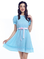 Costumes Cosplay Robe Bleu Halloween Mardi Gras Set