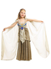 Costumes dDéguisements Halloween Cosplay Costume Golden Robe Chapeaux Polyester Enfants Costumes Cosplay