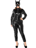 Costumes dDéguisements Halloween Costumes animaux pour femmes Costumes de vacances en cuir Synthétique Catwoman noir