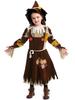 Costumes dDéguisements Halloween Enfants Sorcière Cosplay Tan Robe Ras de Cou Tan Polyester Enfants Costumes Cosplay