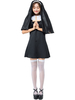 Costumes dDéguisements Halloween Femme Noire Couvre-chef Robe Polyester Déguisements Halloween Costumes des Fêtes