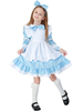 Costumes dDéguisements Halloween pour enfants Costume de robe de bébé fille de ménage bleue
