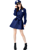 Costumes dDéguisements Halloween Robe de Copaine Femme Chapeau Bleu Polyester Costumes dDéguisements Halloween