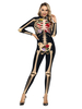 Costumes dHalloween Combinaison extensible noire en polyester