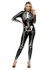 Costumes dHalloween Combinaison extensible noire en polyester