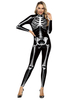 Costumes dHalloween Combinaison extensible noire en polyester