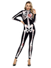 Costumes dHalloween Combinaison extensible pour femmes noires Costumes de vacances justaucorps polyester