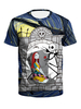 Costumes dHalloween Costumes de vacances Top en polyester extensible pour hommes gris