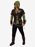 Costumes dHalloween de Noël Café Marron Adulte Pantalon Vintage Accessoire Polyester Ensemble de Bal Costumes de Vacances