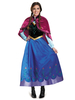 Costumes dHalloween de Womne Robe à imprimé floral en polyester à couches rétro bleu royal Costumes de vacances