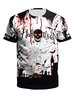 Costumes dHalloween Haut en polyester extensible blanc