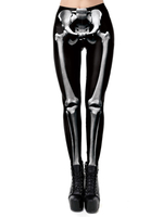 Costumes dHalloween Pantalon extensible noir pour femme