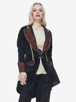 Costumes dHalloween pour adultes en jacquard noir vintage irrégulier en polyester pour Halloween