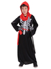 Costumes dHalloween pour enfants Black Shift Polyester Fiber Polyester Hood Sash Costume de vacances Ensemble complet