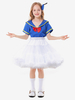 Costumes dHalloween pour enfants Bleu Halloween Fibre de polyester Ensemble de polyester Jupe pour enfants