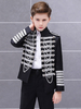 Costumes dHalloween pour enfants Costume rétro du palais en or noir Costume de performance