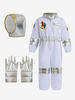 Costumes dHalloween pour enfants Ensemble dHalloween blanc Gants en polyester pour enfants Chapeau