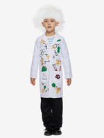 Costumes dHalloween pour enfants Ensemble dHalloween blanc Perruque pardessus en polyester pour enfants