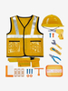 Costumes dHalloween pour enfants Ensemble dHalloween jaune Accessoire de gilet en polyester pour enfants
