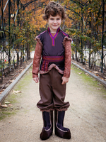 Costumes dHalloween pour Enfants Ensemble dHalloween Marron Café Adulte Fibre de Polyester Haut Pantalon en Polyester