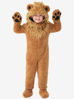 Costumes dHalloween pour enfants Ensemble dHalloween marron café Combinaison en polyester pour enfants Gants