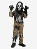 Costumes dHalloween pour enfants Ensemble dHalloween marron café Pantalon en polyester pour enfants Haut