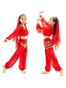 Costumes dHalloween pour enfants Ensemble de mousseline de soie en fibre de polyester de Noël rouge Couvre-chef de chaîne de taille pour enfant