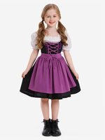 Costumes dHalloween pour enfants Ensemble de polyester Halloween bleu ciel clair Robe pour enfants