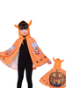 Costumes dHalloween pour enfants Motif citrouille orange Fibre de polyester Cape de costume de vacances Cape