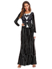 Costumes dHalloween pour femmes Robe dHalloween en polyester extensible noir