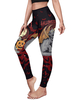 Costumes dHalloween pour les femmes Noir Rouge Effrayant Pantalon Stretch Maigre Polyester Costumes de Vacances