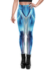 Costumes dHalloween pour les femmes Pantalons skinny en polyester extensible effrayant bleu royal Costumes de vacances