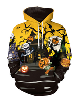 Costumes dHalloween unisexe Orange Top unisexe en polyester