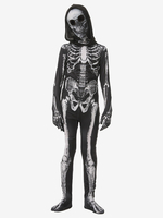 Costumes de cosplay dHalloween squelette de crâne pour enfants combinaison tenue effrayante