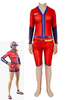 Costumes de Cosplay Fortnite Sun Strider Rouge Fortnite Jeu Justaucorps Combinaison Lycra Spandex Jeu Pour Enfants Costumes Cosplay Déguisements Halloween