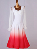 Costumes de danse de bal de bal de bal blanc rouge robe de danse