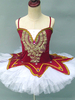 Costumes de danse de Ballet bordeaux filles ballerine en dentelle à paillettes ensemble de robe
