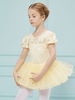 Costumes de danse de ballet Veste en jaune à encolure courte à manches courtes à manches courtes pour enfants Déguisements Halloween