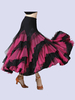 Costumes de danse de salle de bal Rufflt Twto Tone Dancer robe de danse longue Déguisements Halloween
