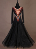 Costumes de danse de salon bijou perles perlées femmes noires robe de danse robe Déguisements Halloween
