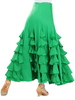 Costumes de danse de salon couches volants jupe longue robe de danse des femmes Déguisements Halloween