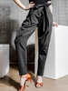 Costumes de danse de salon pour femmes Pantalons en polyester gris foncé Vêtements de danse