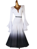 Costumes de danse de salon Robe de danse Lycra Spandex pour femme blanche