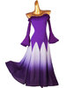 Costumes de danse de salon Robe de danse Lycra Spandex pour femme violette