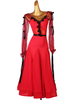 Costumes de danse de salon Robe de danse pour femme rouge robe latine