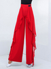 Costumes de danse de salon Ture pantalon de polyester rouge robe de danse