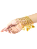Costumes de danse du ventre Bracelet Blond Metallic Gaufrage Femmes Performance Costume Accessoire Déguisements Halloween
