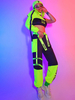 Costumes de danse jazz Costumes de danse en coton pour femmes Top Gants Pantalons Vêtements de danse