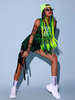 Costumes De Danse Jazz Femmes Top Pantalon En Polyester Vêtements De Danse